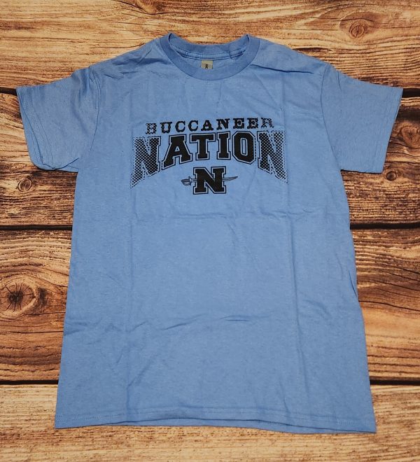 No. 1 T-Shirt: Buccaneer Nation (Blue) - Spirit Wear T-Shirt