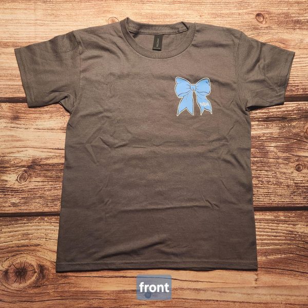 #T-3 T-Shirt: Buccaneer Bow - (Charcoal)