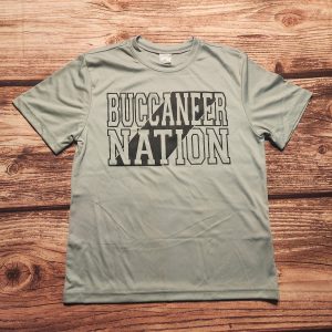 #D-1 SS Dri-Fit: Buccaneer Nation (Light Gray)